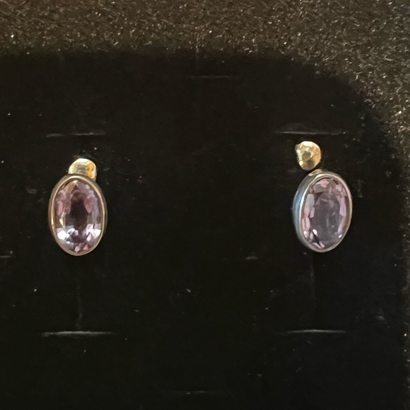 Shiptonia Jewelry - Silver and Lavender Earrings